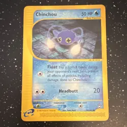Chinchou 70/147 Aquapolis Common Regular Pokemon TCG English - Image 1