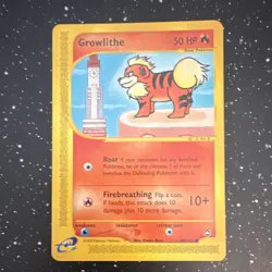 Growlithe 80/147 Expedition Common Reverse Holo Pokemon TCG - Image 1