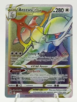 Arceus VSTAR 176/172 NM/M SWSH09 Brilliant Stars Rainbow Secret Pokemon TCG - Image 1