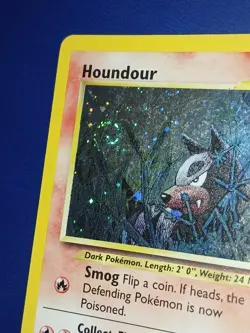 Houndour - 5/75 - Neo Discovery - Holo Rare - *SWIRL* - Unlimited - LP - Pokemon - Image 3