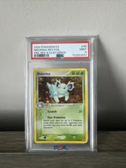 2004 Pokemon Fire Red & Green Leaf Nidorina #40 PSA MINT 9 - Image 1