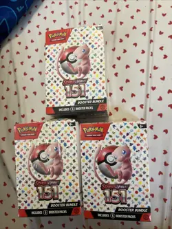 Lot of 3 3x Scarlet & Violet 151 Booster Bundle Boxes New Sealed Pokemon Eng - Image 1