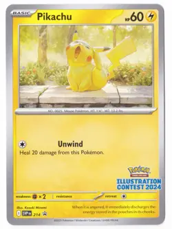 Pokemon Pikachu Illustration Contest 2024 214 Promo Normal - NM - Image 1