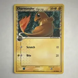 Pokemon Charmander Delta Species Crystal Guardians 49/100 Common 50HP English - Image 1