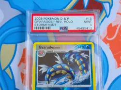 Gyarados - 2008 Pokemon Diamond and Pearl - Stormfront Reverse Holo Rare - PSA 9 - Image 3