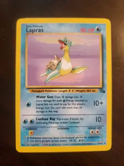 Pokemon Lapras Fossil Unlimited 25/62 - Image 1