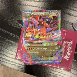 Pokemon M Garchomp EX XY168 Promo Holo 210 HP Crimson Edge Dragon - Image 1
