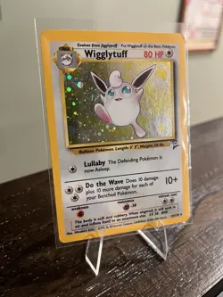 Wigglytuff Rare Holo Pokemon Base Set 2 019/130 2000 2nd editiom - Image 1