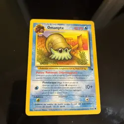 Omanyte 52/62 Fossil Pokemon Australian Red Logo 1999-2000 NM - Image 1