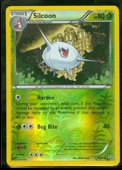 Pokemon SILCOON 7/124 Dragons Exalted Rev Holo MINT! - Image 1