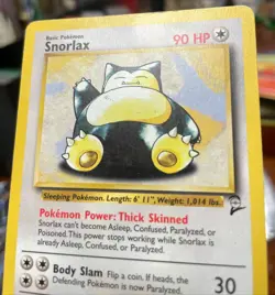 Snorlax 30/130 LP Non Holo Rare Base Set 2 Pokemon - Image 2