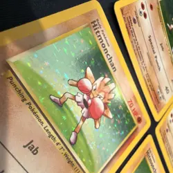 Pokemon Hitmonchan Base Set Holo Lot of 4 1999 English Wizards - Image 4