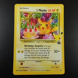 Birthday Pikachu 24 Pokemon Celebrations Collection Holo Card - Image 1