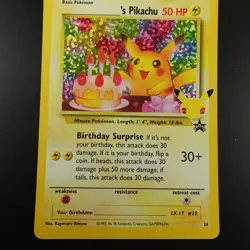 Birthday Pikachu 24 Pokemon Celebrations Collection Holo Card - Image 3
