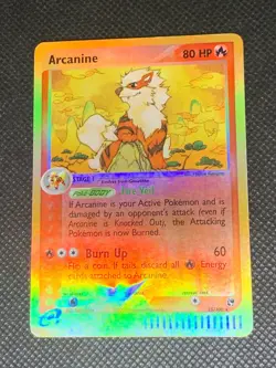 Arcanine 15/100 Reverse Holo - ex Sandstorm Pokemon Card - DMG - Image 1