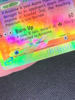 Arcanine 15/100 Reverse Holo - ex Sandstorm Pokemon Card - DMG - Image 3