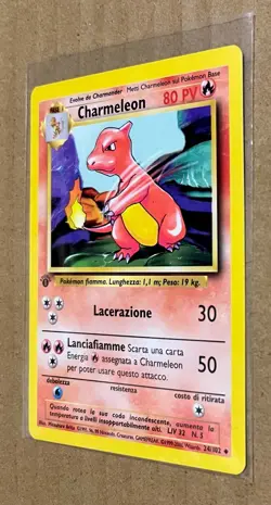 CHARMELEON - 24/102 - Italian 1st Edition Base Set Pokemon Card * Near MINT - Image 3
