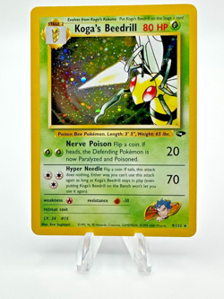 Koga's Beedrill 9/132 Gym Challenge Holo Rare 2000 WOTC Pokemon Card LP - Image 1