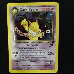 #9 Dark Hypno 9/82 Team Rocket Set Holo Pokemon Card TCG - Image 1