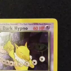 #9 Dark Hypno 9/82 Team Rocket Set Holo Pokemon Card TCG - Image 3