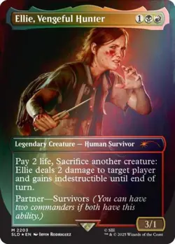 Ellie, Vengeful Hunter (Rainbow Foil) -Foil Near Mint MTG Secret Lair - Image 1