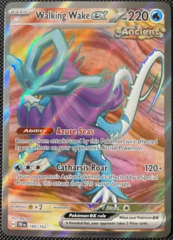 Walking Wake ex 189/162 SV05: Temporal Forces Holo - Pokemon Card - Image 1