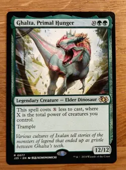 Mtg Magic: Ghalta der Urhunger, Primal Hunger, English, Top Dinosaurier - Image 1