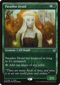 Magic MTG - Druidesse de paradis - MINT/NMINT - FR - FOIL - Image 1