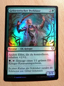 Mtg Magic: # FOIL Gebieterischer Perfekter, Imperious Perfect, DEUTSCH, Elf Lord - Image 1