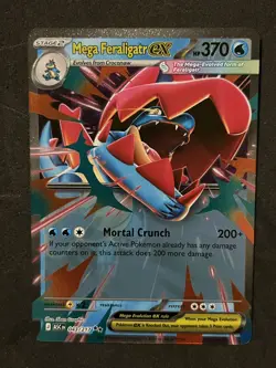 Mega Feraligatr ex Double Rare 043/217 Pokemon Ascended Heroes English NM - Image 1