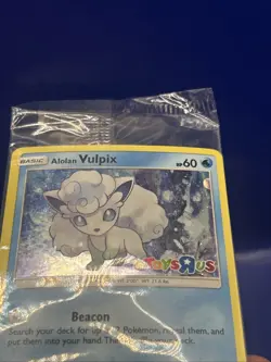 Alolan Vulpix - 21/145 - Holo Toys R Us Stamped Promo - Pokemon Card - Sealed - Image 3