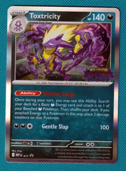 Toxtricity MEP 017 Phantasmal Flames Stamped Prerelease Pokemon Tcg Mep017 - Image 1