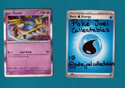 Zacian MEP 015 Phantasmal Flames Stamped Prerelease Pokemon Tcg Mep015 LP - Image 3