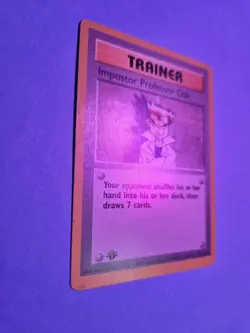 1st Edition Shadowless Impostor Professor Oak 73/102 Base Set Pokemon READ DESC - Image 5