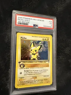 Pokemon Pichu Holo Neo Genesis 12/111 PSA 5 Excellent Condition - Image 2
