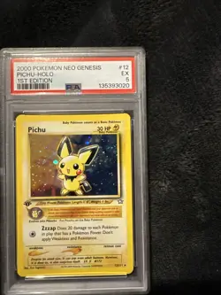 Pokemon Pichu Holo Neo Genesis 12/111 PSA 5 Excellent Condition - Image 3