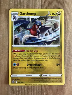 Pokemon TCG Garchomp Sword & Shield: Brilliant Stars 109/172 Holo Holo Rare - Image 1