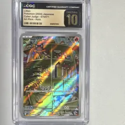 Litten Pokemon TCG Cyber Judge 075/071 Japanese Art Rare Holo CGC Pristine 10 - Image 1