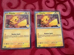 Pokemon TCG Pikachu 051/162 30th Anniversary Stamp 2026 Pokemon Day Promo Lot 2 - Image 1
