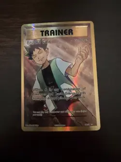 Pokemon TCG XY Evolutions Full Art Trainer Brock's Grit 107/108 - NM - Image 1