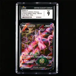 CGC 9 MINT 2024 Pokemon CHN Espeon V 146/132 SR - Image 1