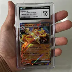 CGC 10 GEM MINT Japanese Pokemon 2023 Charizard ex 006/165 Pokemon 151 sv2a - Image 2