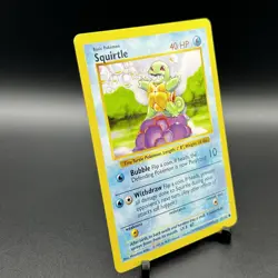 1999 Pokemon Base Set Shadowless SQUIRTLE 63/102 NM/LP - Image 2