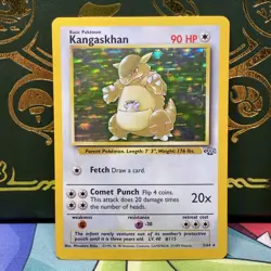 Pokemon TCG Kangaskhan Jungle 5/64 Holo Unlimited Holo Rare LP - Image 1