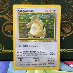 Pokemon TCG Kangaskhan Jungle 5/64 Holo Unlimited Holo Rare LP - Image 3