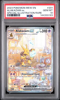 Alakazam Ex #201 2023 Pokemon 151 Special Illustration Rare PSA 10 250001 - Image 1