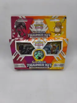 Pokemon Sun & Moon Trainer Kit Lycanroc & Alolan Raichu 2-Player Set Sealed - Image 1