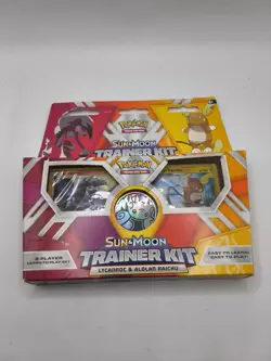 Pokemon Sun & Moon Trainer Kit Lycanroc & Alolan Raichu 2-Player Set Sealed - Image 3