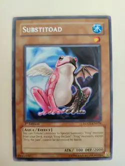 YuGiOh! Substitoad LODT-EN028 Rare 1st Ed LP - Image 1