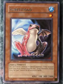 Yugioh Substitoad LODT-EN028 Light of Destruction 1st Edition Rare NM-LP - Image 3